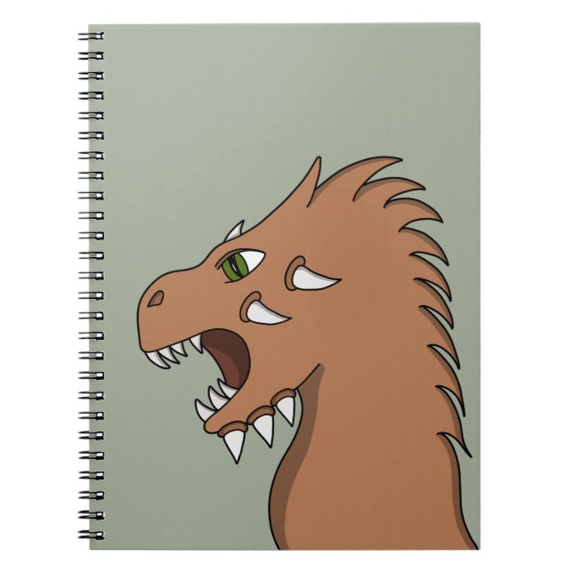 Dragon preparing to breathe fire notebook (Front)