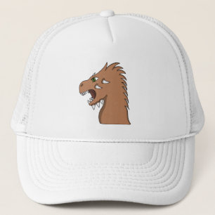 Dragon preparing to breathe fire trucker hat