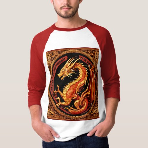 Dragon printed t T_Shirt