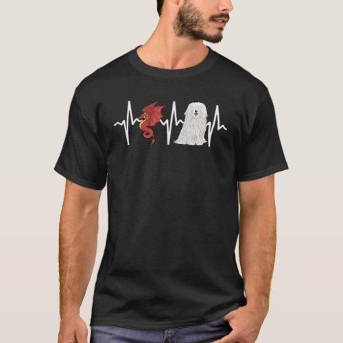 Dragon Pulik Heartbeat Dog T_Shirt