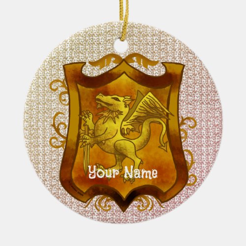 Dragon Quest Shield Ceramic Ornament