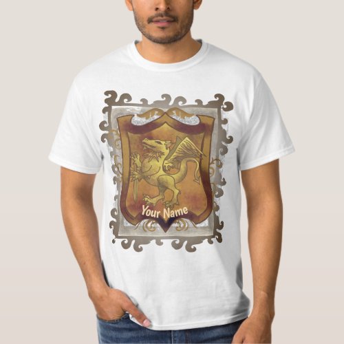 Dragon Quest Shield custom name T_Shirt