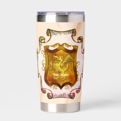 Dragon Quest Shield  Surname Family Crest  Insulated Tumbler