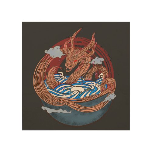 Dragon Ramen Wood Wall Art