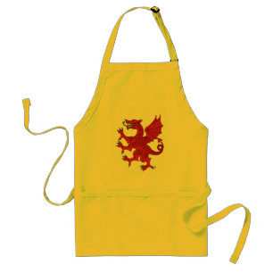 Dragon Rampant Gules Adult Apron