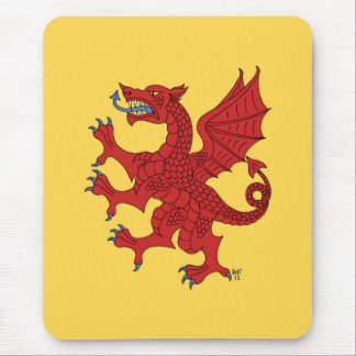 Dragon Rampant Gules Mouse Pad