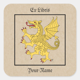 Dragon Rampant Or Bookplate