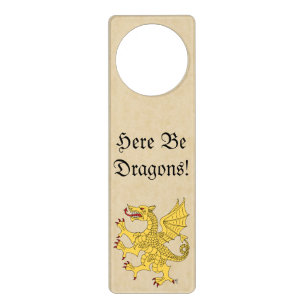 Dragon Rampant Or Door Hanger