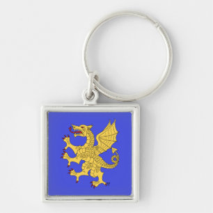 Dragon Rampant Or Keychain