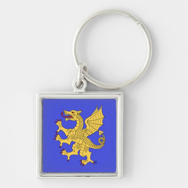 Dragon Rampant Or Keychain (Front)