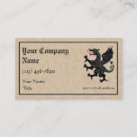Dragon Rampant Sable Business Card