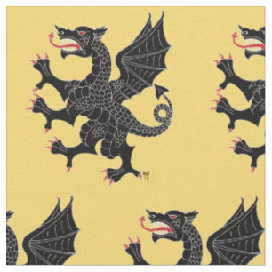 Dragon Rampant Sable Fabric