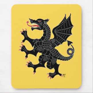 Dragon Rampant Sable Mouse Pad