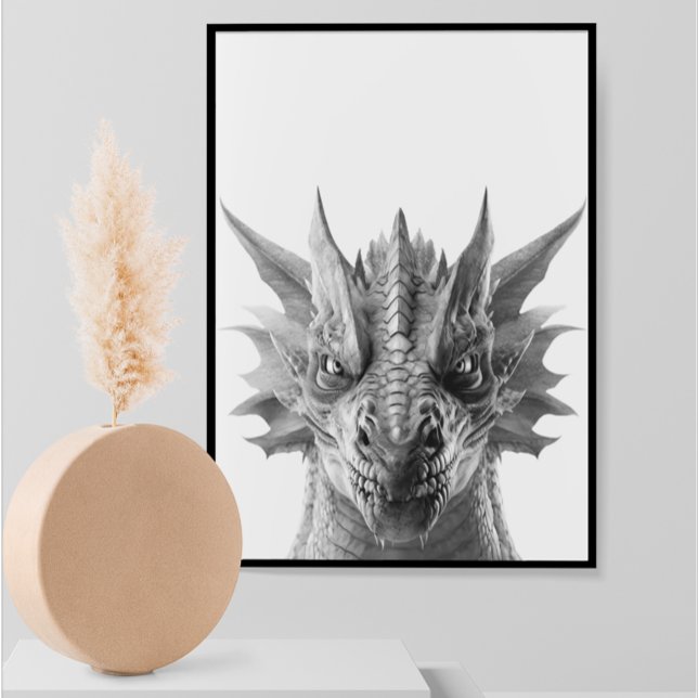 Dragon Realistic Portrait Kid's Child Room  Poster (Creator Uploaded)