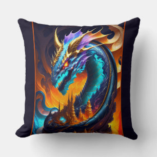 Dragon Realm 2 Throw Pillow