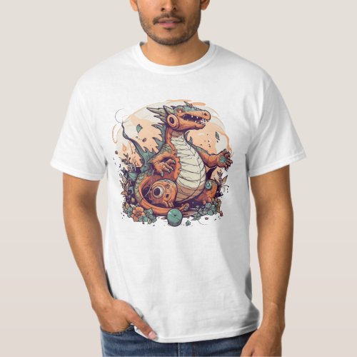 Dragon Realm Gaming _ Play Intense Dragon_Themed V T_Shirt