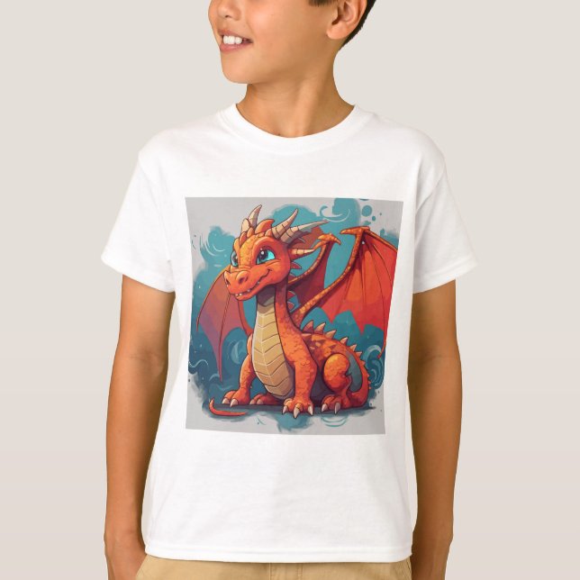 Dragon red artwork T-Shirt (Front)