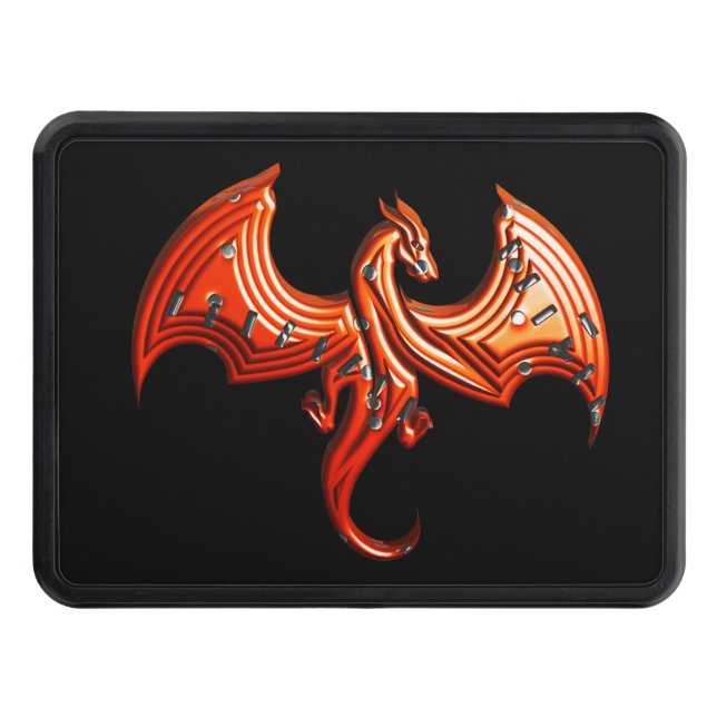 Dragon Red Demon Hitch Cover (Front)