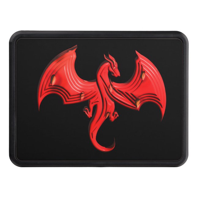 Dragon Red Hitch Cover (Front)