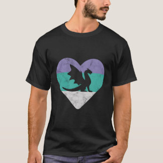 Dragon Retro Gift For Women Or Girls T-Shirt