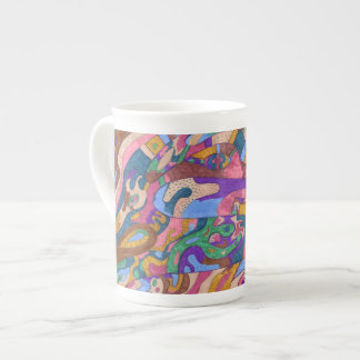 Dragon Ride, Original Abstract Bone China Mug