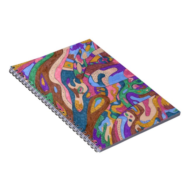 "Dragon Ride" Original Abstract Notebook (Right Side)