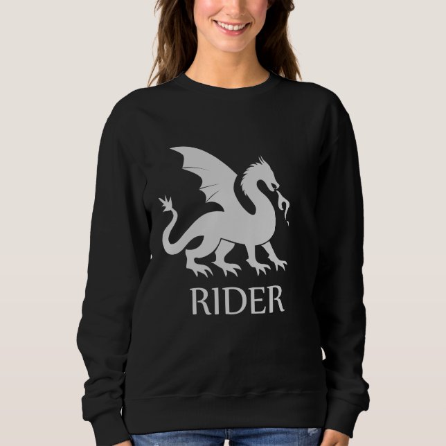 Dragon Rider Black Sweatshirt (Front)