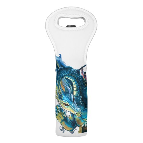 Dragon Rider Fantasy Art Wine Bag