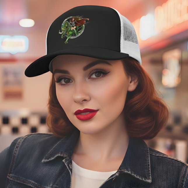 Dragon Rider Fantasy Trucker Hat - Retro Art (Creator Uploaded)