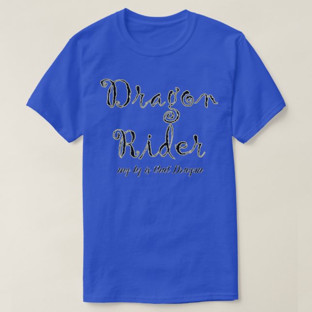 Dragon Rider My Bf Is That Dragon Funny Adult Fair T-Shirt (Design Front)