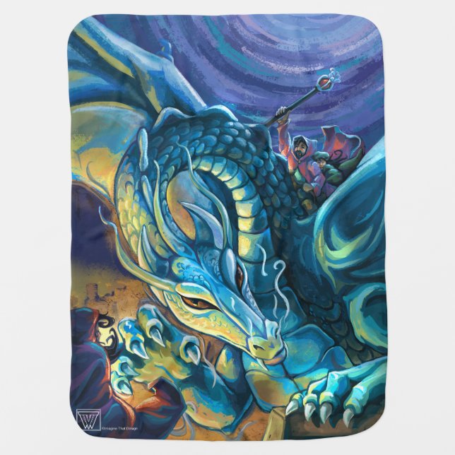 Dragon Rider Poster Baby Blanket (Front)
