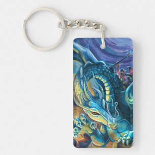 Dragon Rider Poster Keychain