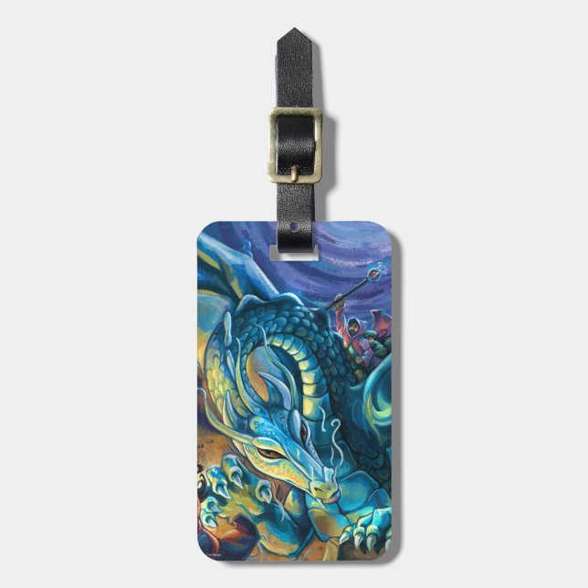Dragon Rider Poster Luggage Tag (Front Vertical)