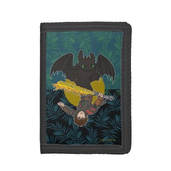 "dragon Rider" Toothless & Hiccup Duo Graphic Trifold Wallet by howtotrainyourdragon at Zazzle