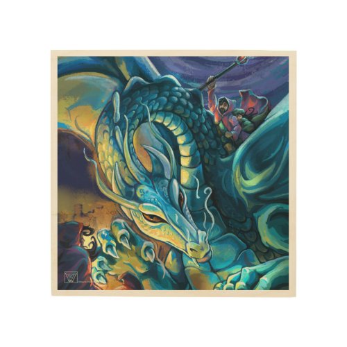 Dragon Rider Wood Wall Art