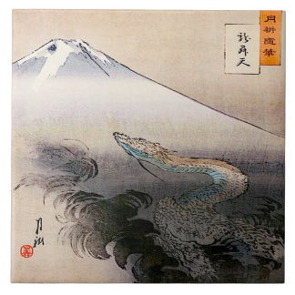 Dragon Rising up to Heaven Ceramic Tile