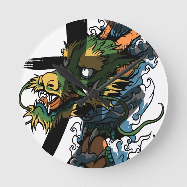 Dragon Round Clock (Front)