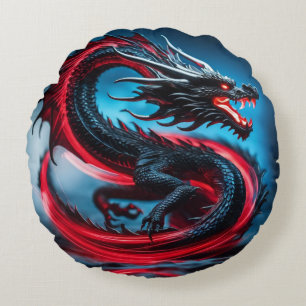 Dragon Round Pillow