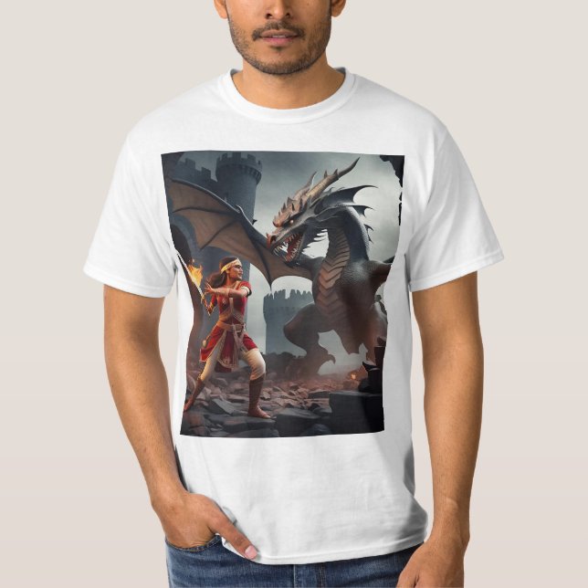 Dragon’s Bane: Knight in the Ruins T-Shirt (Front)