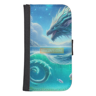Dragon’s Cove Ocean Scene — Fantasy Dragon iPhone Galaxy S4 Wallet Case