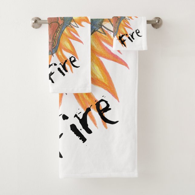 Dragon’s Fire Bath Towel Set (Insitu)