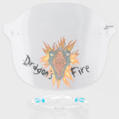 Dragon’s Fire Face Shield (Front w/Glasses)