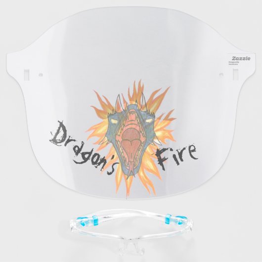 Dragon’s Fire Face Shield (Front w/Glasses)