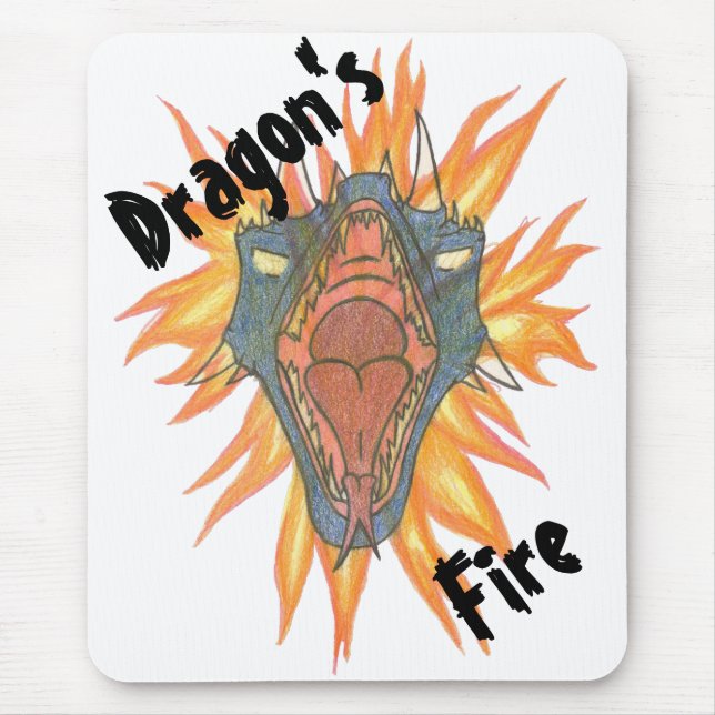 Dragon’s Fire Mouse Pad (Front)