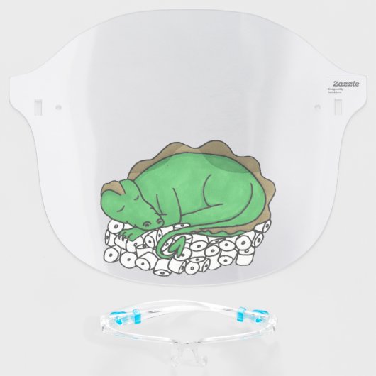 Dragon’s Hoard Face Shield (Front w/Glasses)