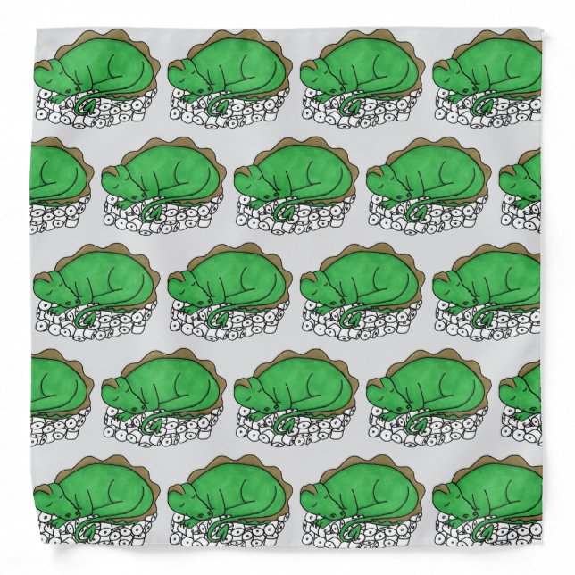 Dragon’s Hoard (tiled) Bandana (Front)