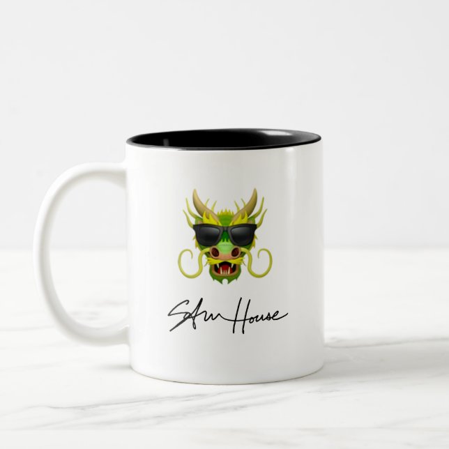 Dragon Sam House Two-Tone Coffee Mug (Left)