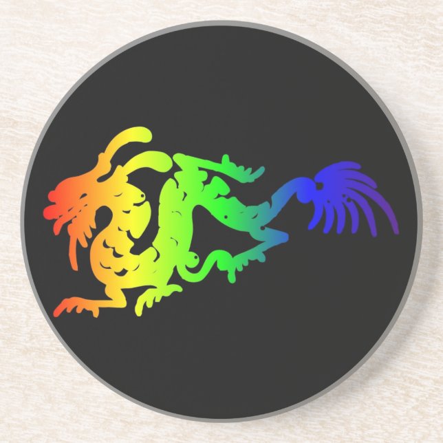 Dragon Sandstone Coaster (Front)