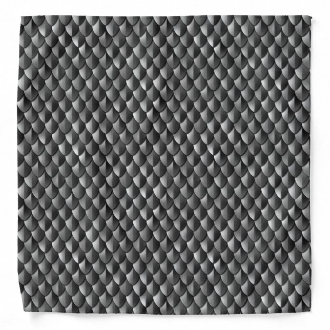 Dragon Scale Armor Black Bandana (Front)