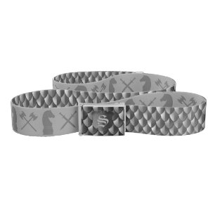 Dragon Scale Armor Black Monogram Belt